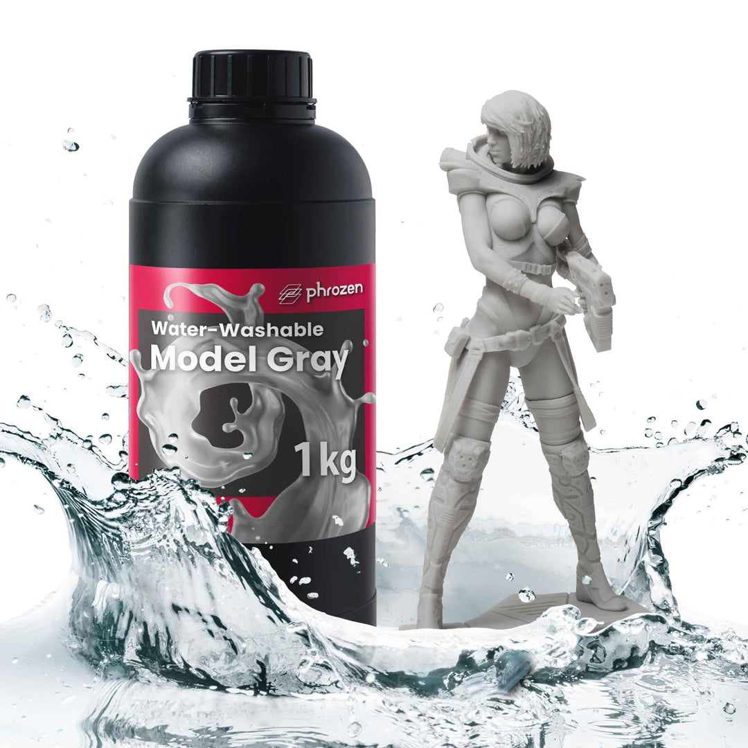 Phrozen Wasser Waschbares 3D Drucker Resin | 405nm Photopolymer UV-Harz für LCD Printer | Geruchsarm