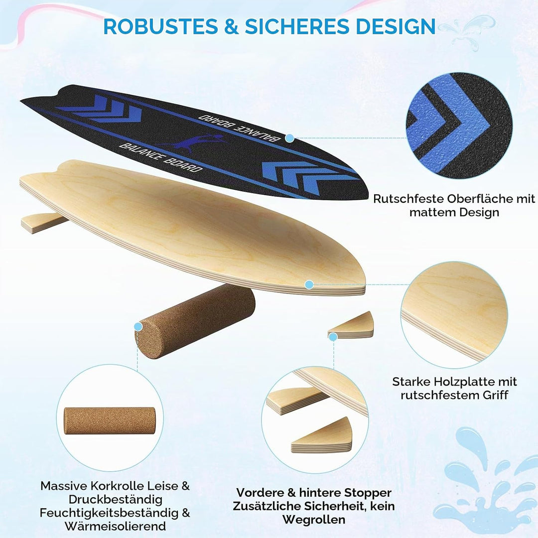 Balance board,surfin balance board,balance board erwachsene,Für Gleichgewicht, Fitness &amp; Surf-Feelin