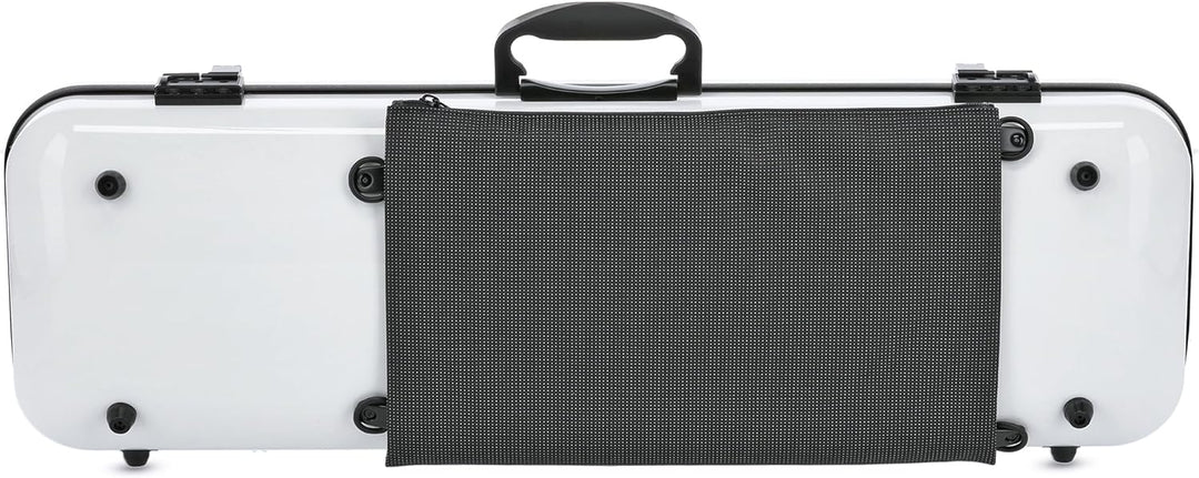 GEWA Violinkoffer AIR 2.1 weiss hochglanz Made in Germany weiss ohne zusätzlichen Seitengriff, weiss