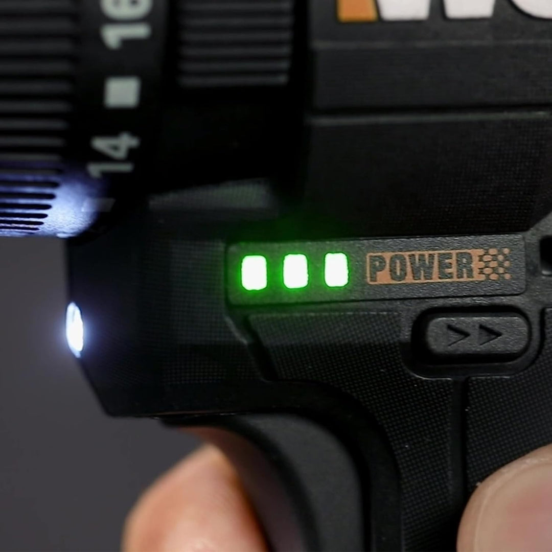 WORX WX121 Akku-Schlagbohrschrauber 12V – starke bürstenloser Akkubohrschrauber Set – 2-Gang-Getrieb