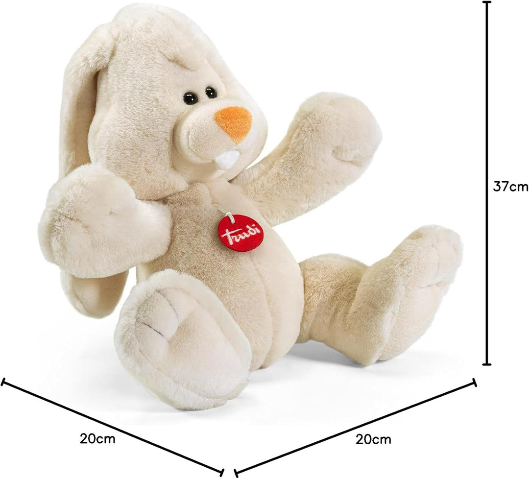 trudi 13701 Klassik Plüschhase ca. 37 cm, Grösse M, hochwertiges Stofftier mit weichen Materialien,