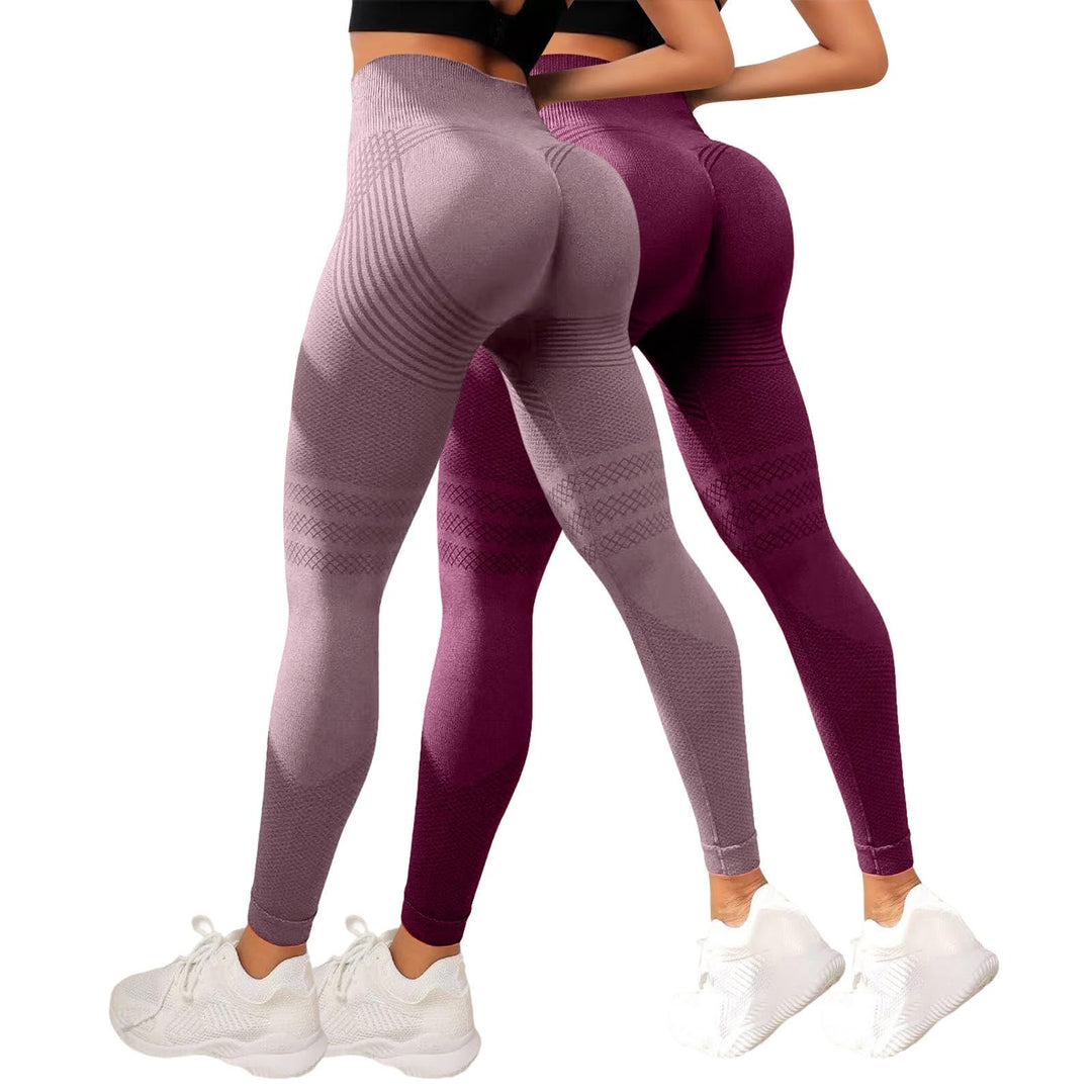 Sportleggins Damen Lang Booty Scrunch Push Up Leggings Shaping High Waist Blickdicht Kompressions Sp
