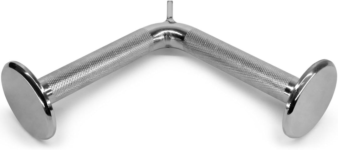 Yes4All LAT-Pull-Down-Kabelaufsatz, Trizeps-Pressstange, V-förmige Stange mit Diamant-Rändelgriff, B