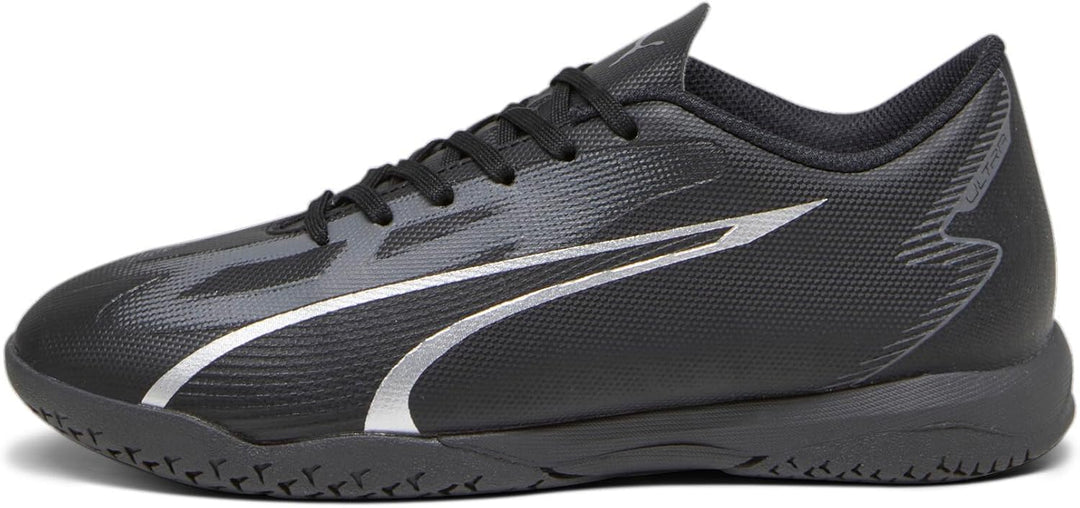 PUMA Unisex Kinder Ultra Play It Jr Fussballschuh, 28 EU Puma Black Asphalt