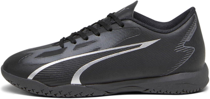 PUMA Unisex Kinder Ultra Play It Jr Fussballschuh, 28 EU Puma Black Asphalt