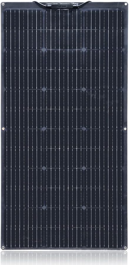WUZECK 200w 12v/24v Solarpanel Solarmodul Solarpanel-Set, 2 x100W Flexible Solarpanel monokristallin