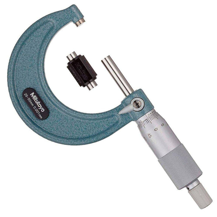 Mitutoyo 103-130 Economy Design Aussenmessschraube, 25-50 mm, mit 0,001 mm Skala