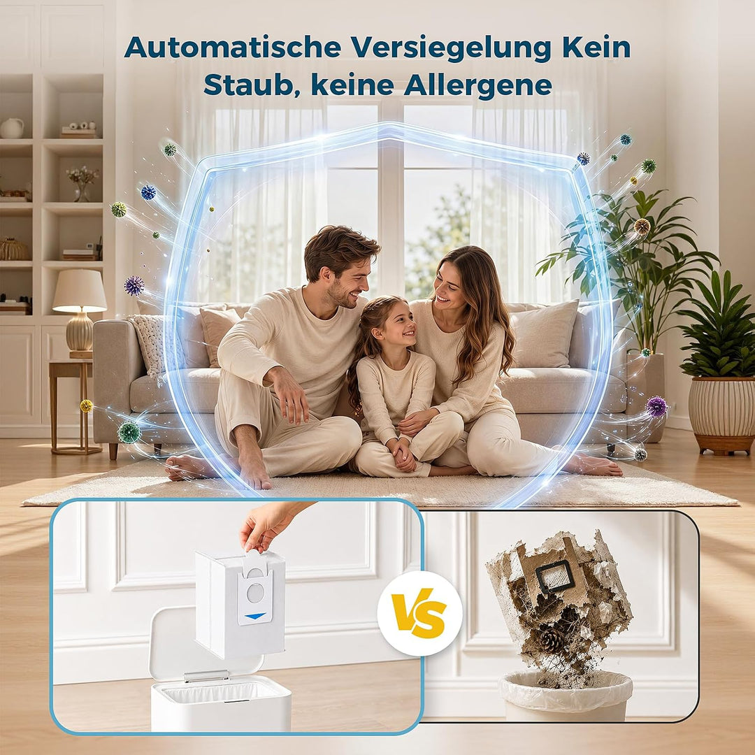8 Stück Staubbeutel Zubehör für Bosch kompatibel mit Spotless Max und Spotless Max Cam Saugroboter,