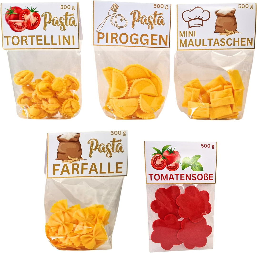 Generisch Handgemacht Filz Nudeln Kinderküche Pasta Lebensmittel Spielzeug Zubehör für Spielküche Zu