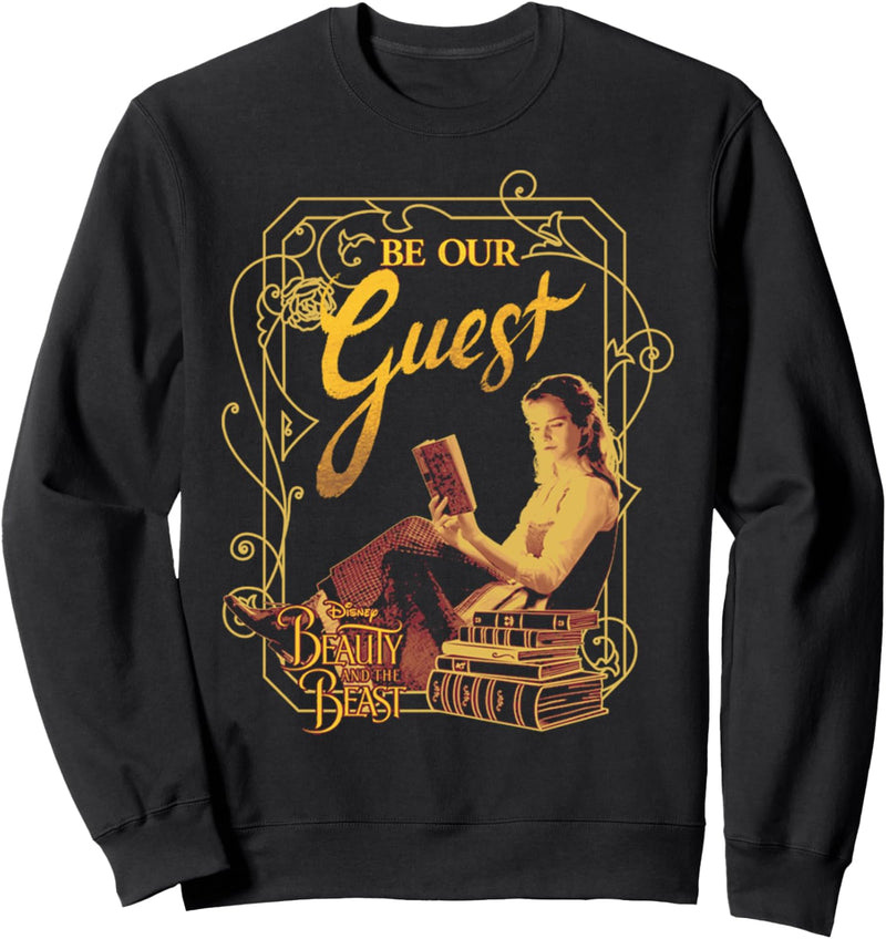 Disney Beauty And The Beast Belle Be Our Guest Portrait Sweatshirt