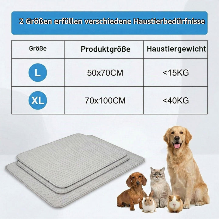 Kühlmatte für Katzen &amp; Hunde, SelbstKühlende Hundematte &amp; Kühlkissen Waschbar für Zuhause, Auto &amp; Re