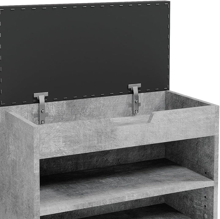 Vicco Schuhbank Rolfe, Beton/Anthrazit, 60 x 45 cm