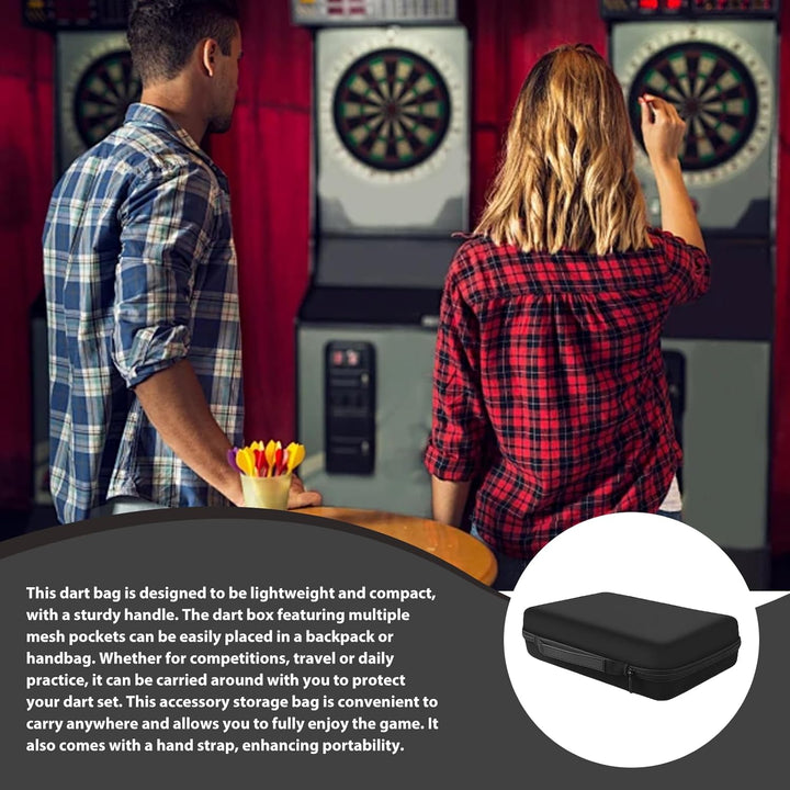 GOEDCH Dart Taschen: Darttasche für 16 Darts, Dartpfeiletui für 16 Darts und Weiteres Zubehör, Dart