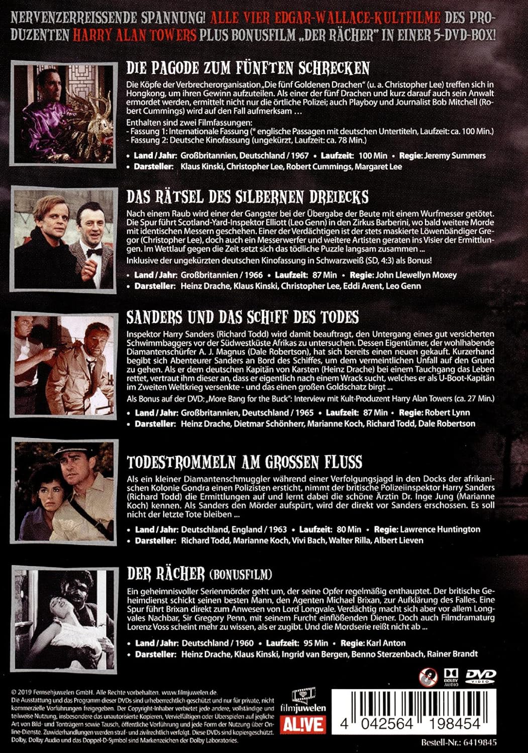 Edgar Wallace - Die Towers of London - Gesamtedition [5 DVDs], DVD