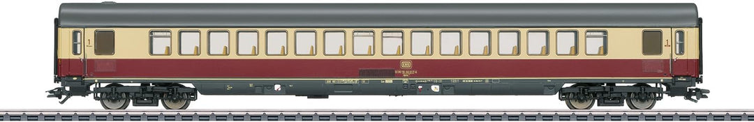 Märklin 43861 H0 Schnellzugwagen Purpurrot/Beige 1. Klasse der DB Apmz 121 1. Klasse