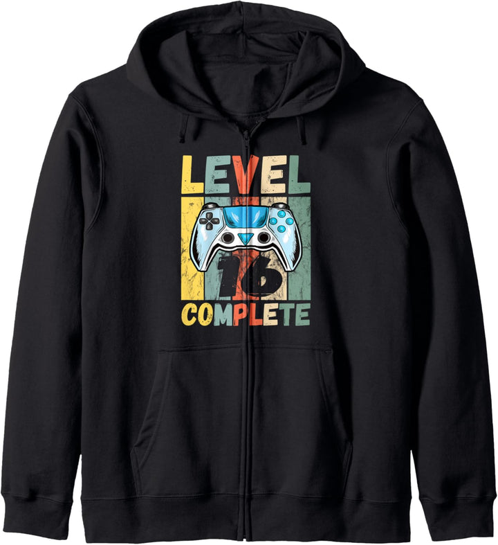 16. Geburtstag Junge Mann Level 16 Jahre Kapuzenjacke