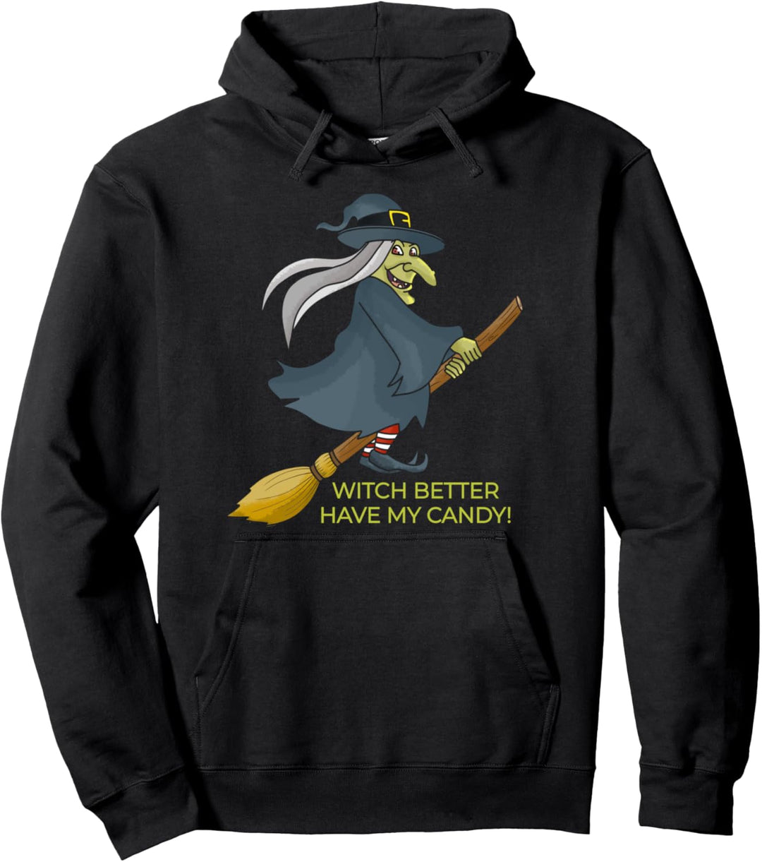Halloween-Hexe hat besser meine Süssigkeiten Pullover Hoodie