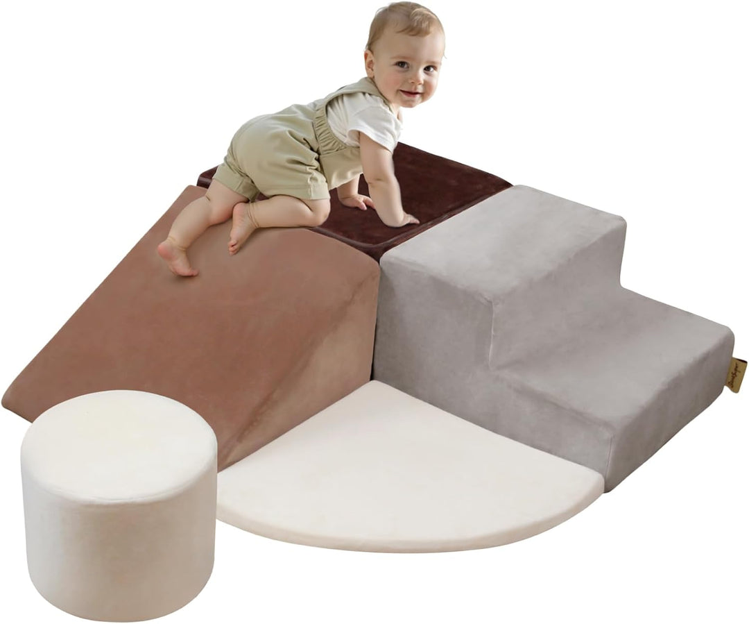 BanaSuper Schaumstoff-Kletterblöcke für Kinder, Schaumstoff Bausteine XXL, EN71-zertifiziert, Kinder