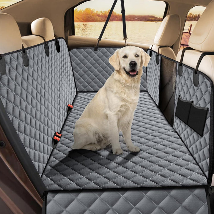 JOEJOY Hundedecke Auto Rückbank,Hundedecke Auto mit Sichtfenster und Seitenschutz, rutschfest, Wasse