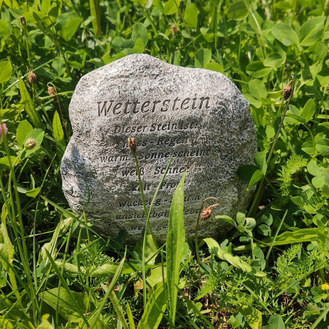 Wetterstein Wetterstation mit lustiger Gravur