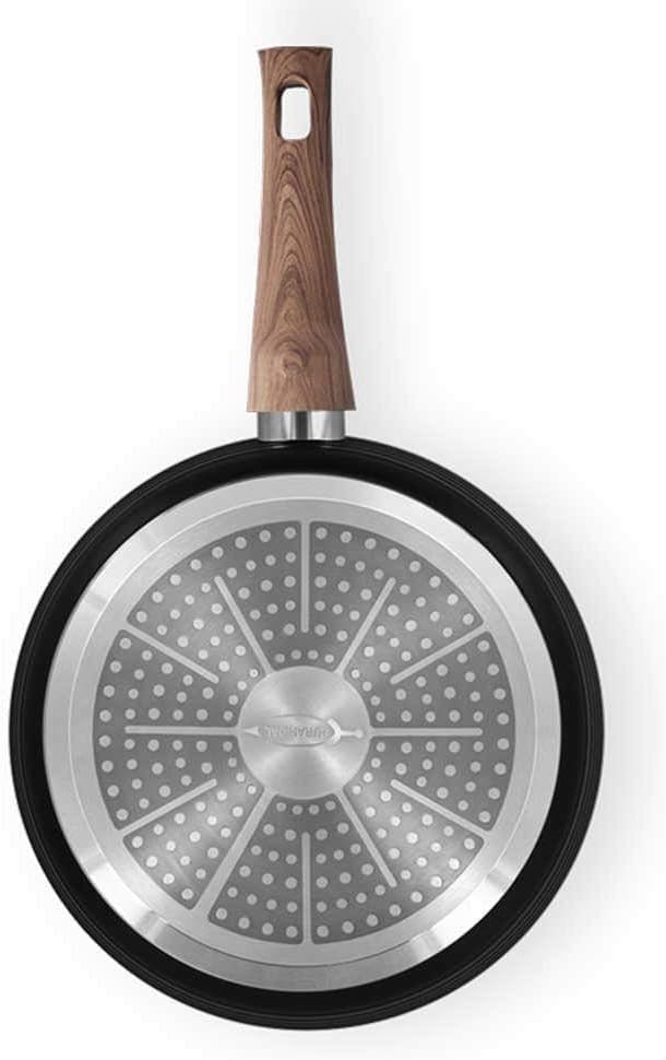 Durandal Légende Bratpfanne 28 cm – Beschichtete Aluguss Pfanne mit abnehmbarem Griff – Ofenfeste Pf