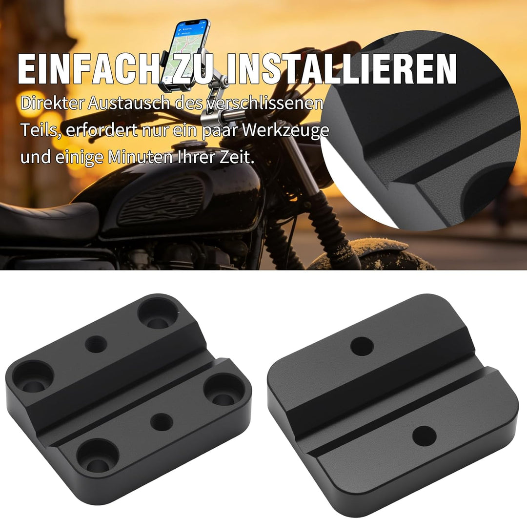 Stabile Motorrad-Handyhalterung aus Aluminiumlegierung, Einfache Montage an Lenker mit 12 bis 16 mm