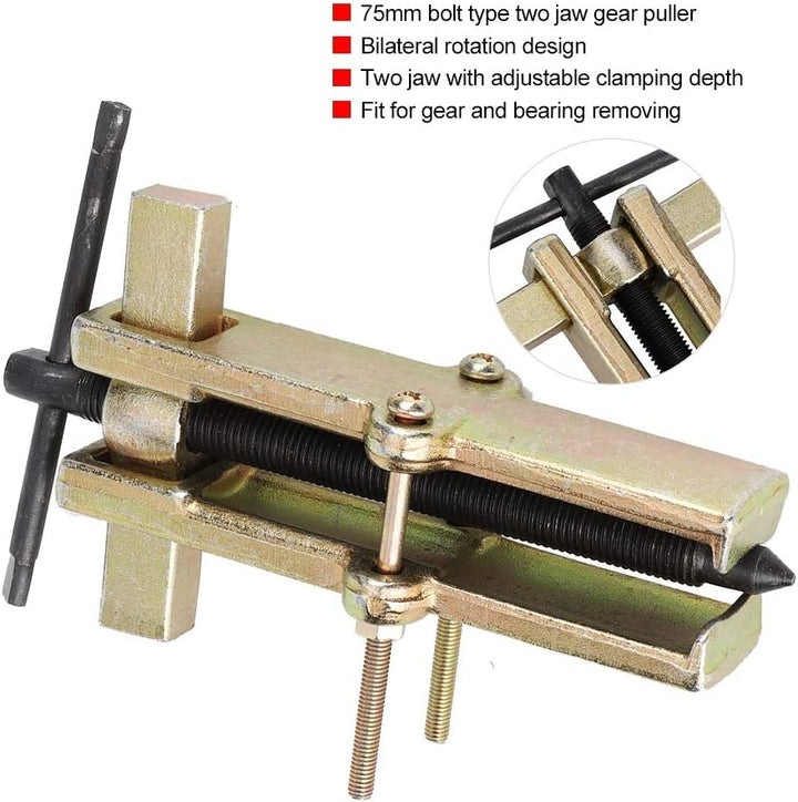 Abzieher 100mm Zweiarmiger Radlagerabzieher mit Armbolzen Kfz Lagerabzieher Reparaturwerkzeug Zweiba