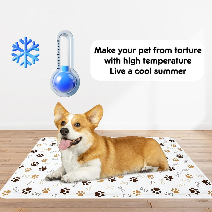 Kühlmatte für Hunde und Katzen, Selbstkühlende Hundematte mit Ungiftigem Gel, kühle Unterlage für Ha
