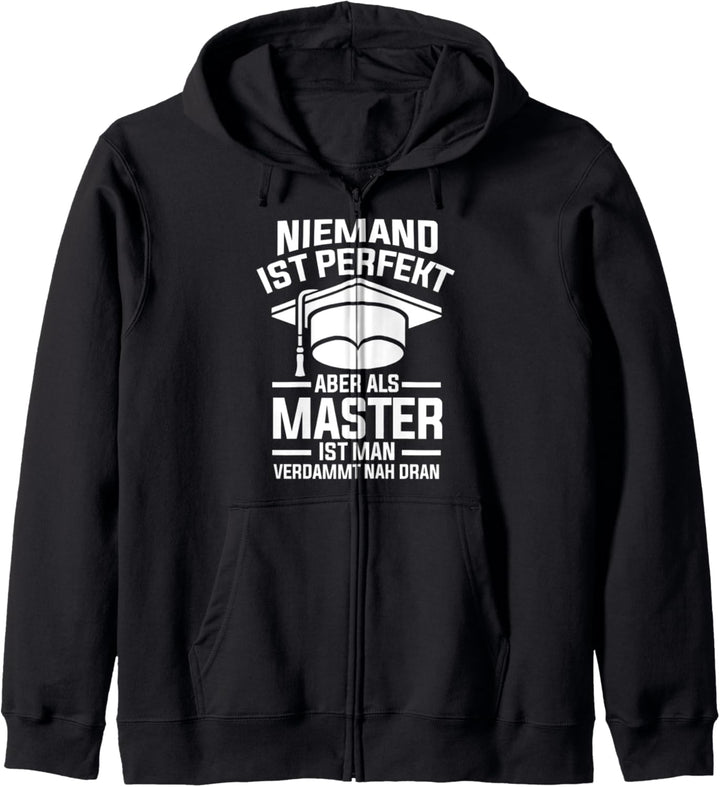 Uni Universität Masterabschluss Master Mastertitel Kapuzenjacke