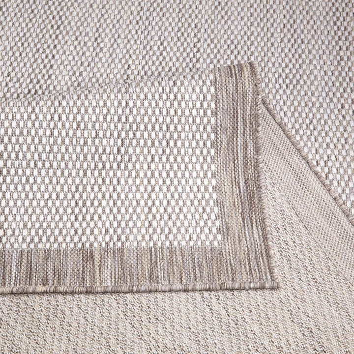 carpet city Outdoor-Teppich Wetterfest Balkon Terrassen - Beige in 160x230 cm - Deko Teppiche Aussen