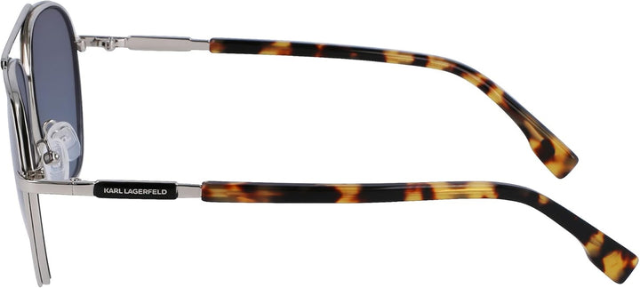 KARL LAGERFELD Herren Sunglasses, Silver Shiny