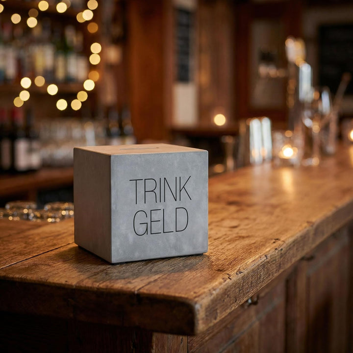Spardose aus Beton Trinkgeld Trinkgeldkasse Kaffeekasse