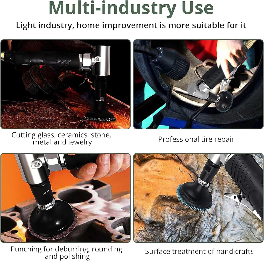 EYPINS Druckluftschleifer Set, Druckluft Winkelschleifer mit Schutzhülle Stabschleifer Gesenkschleif