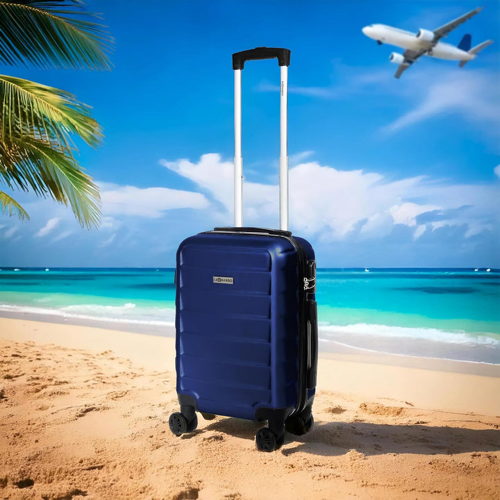 Leonardo® Handgepäck Koffer | Reisekoffer | 52x34,5x20 cm | 30 Liter Trolley mit Zahlenschloss | Lei