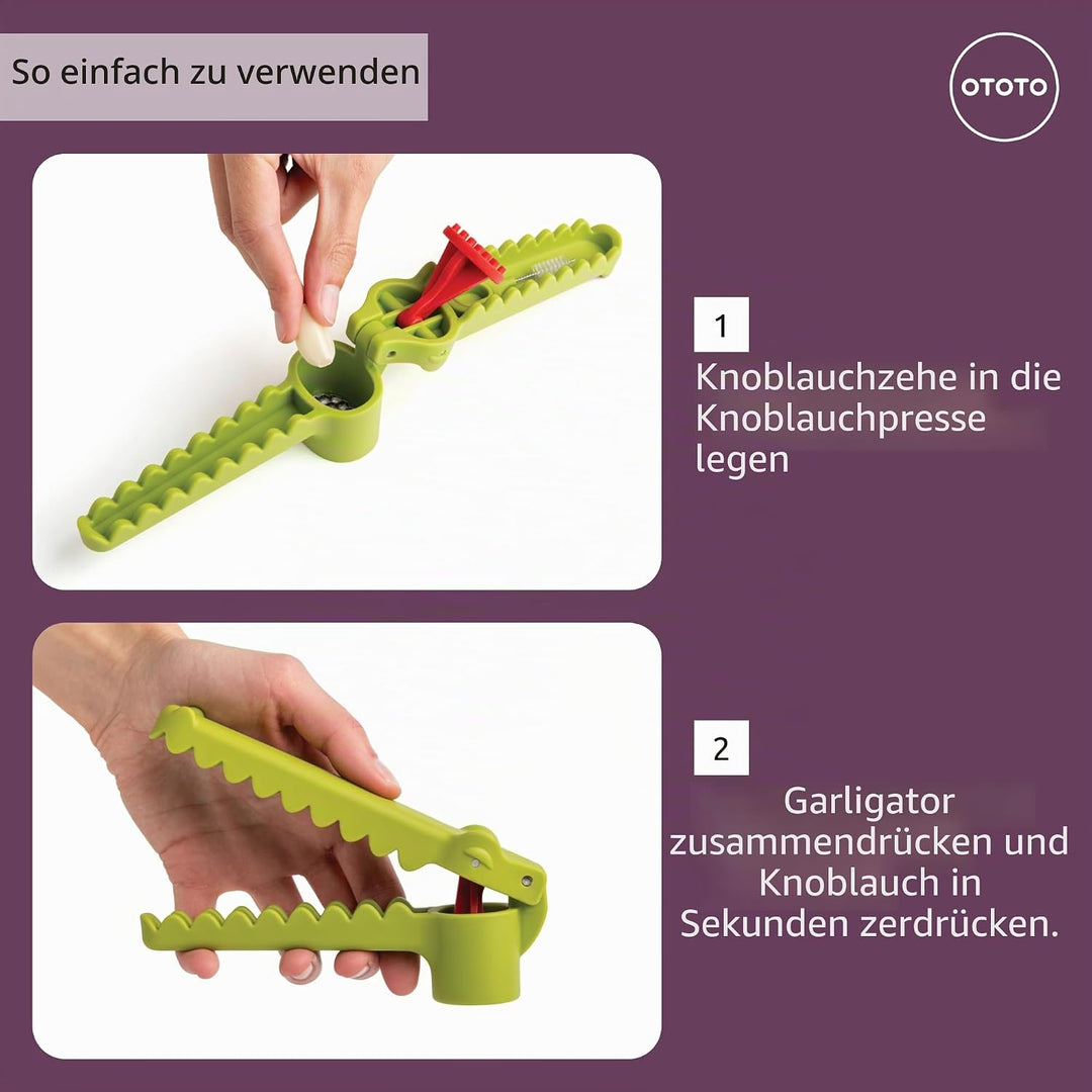 OTOTO Knoblauchpresse Knoblauchpresse Knoblauchpresse Werkzeug Lustige Geschenke Alligator Knoblauch