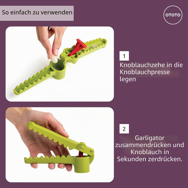 OTOTO Knoblauchpresse Knoblauchpresse Knoblauchpresse Werkzeug Lustige Geschenke Alligator Knoblauch