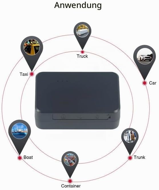 TKMARS 4G GPS Tracker Mini GPS Tracker mit SIM Karte ABO Geeignet für Autos, Kinder, Fahrrad, Gepäck