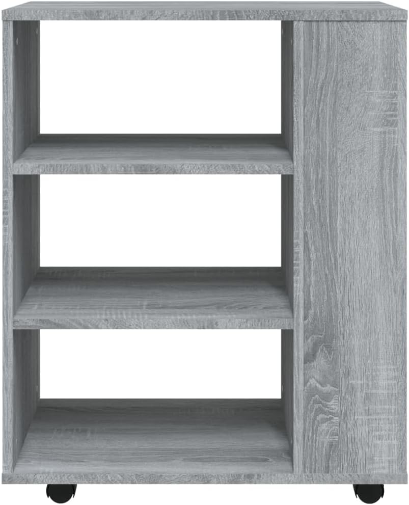 vidaXL Rollschrank, Rollcontainer mit viel Stauraum, Aktenschrank mit Rollen, Büroschrank Bürocontai