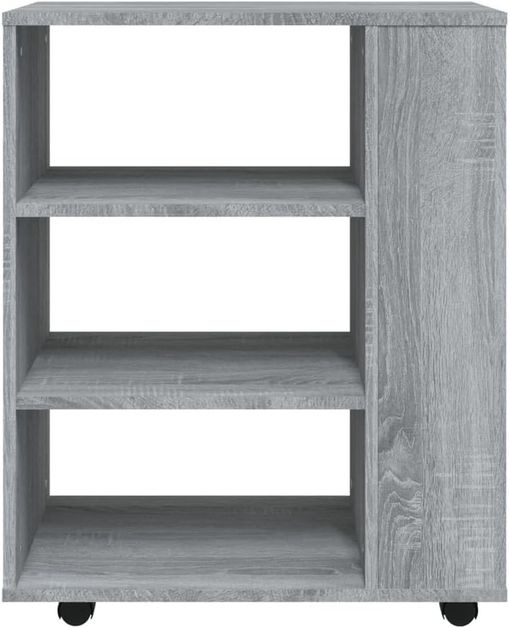 vidaXL Rollschrank, Rollcontainer mit viel Stauraum, Aktenschrank mit Rollen, Büroschrank Bürocontai