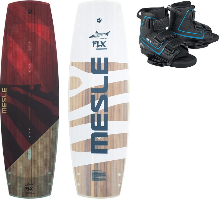 Mesle Wakeboard Set FLX II mit Fuse Bindung, Cable Park Pro Flex Board für Obstacles 138.0 Zentimete