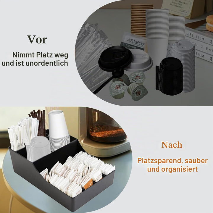 GAESHOW Kaffee Spender Organizer, Kaffeestation Zubehör Organizer, Aufbewahrung von Kaffeezubehör, T