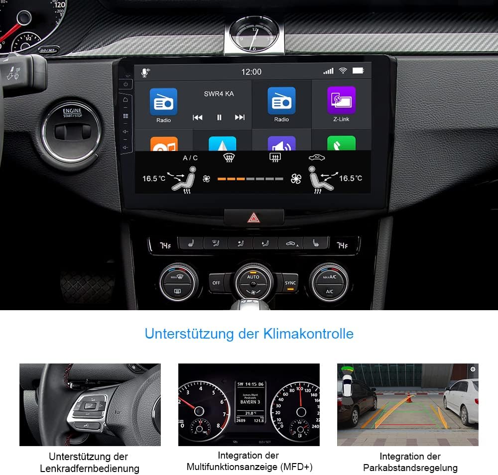 DYNAVIN Android Autoradio Navi für VW Passat B7, 10,1 Zoll OEM Radio mit Wireless Carplay und Androi