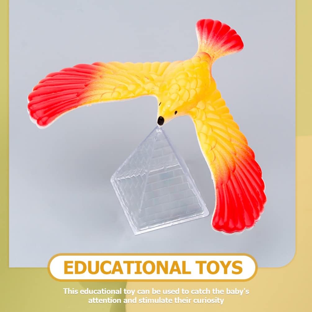 NUOBESTY 10 Stücke Schwebevogel Balance Vogel Spielzeug Balance Eagle mit Pyramidenständer Balancing