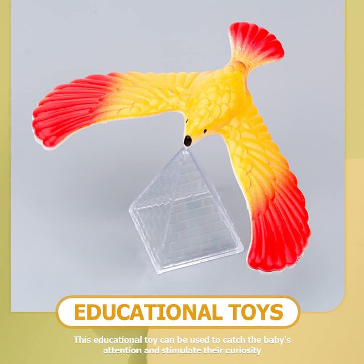 NUOBESTY 10 Stücke Schwebevogel Balance Vogel Spielzeug Balance Eagle mit Pyramidenständer Balancing