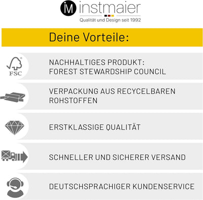 instmaier WC Sitz weiss | weisser Toilettensitz mit Absenkautomatik | Klodeckel aus MDF-Holz | geprü