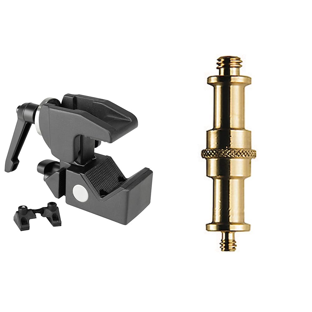 Adam Hall SCP710B Universalhaken & Manfrotto Adapter-Zapfen (16 mm) Bundle mit Adapter-Zapfen, Bundl