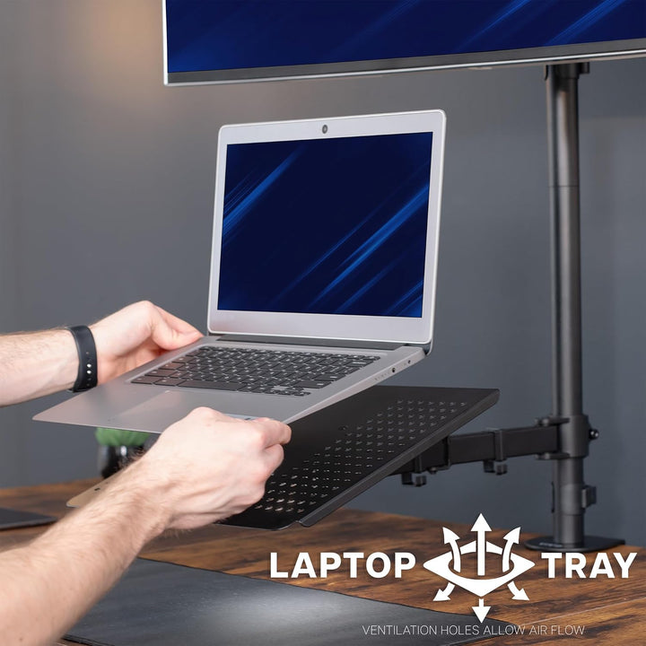 VIVO Laptop & LCD-Monitor aufstehen Tischhalterung extra hohe verstellbare Ständer passen 1 Bildschi