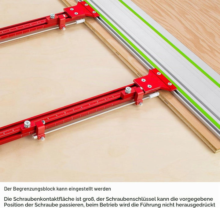 Paralleles Führungsschienensystem, 90-Grad-Führungsschienensystem, Kreissägen-Schienenset, Kreissäge