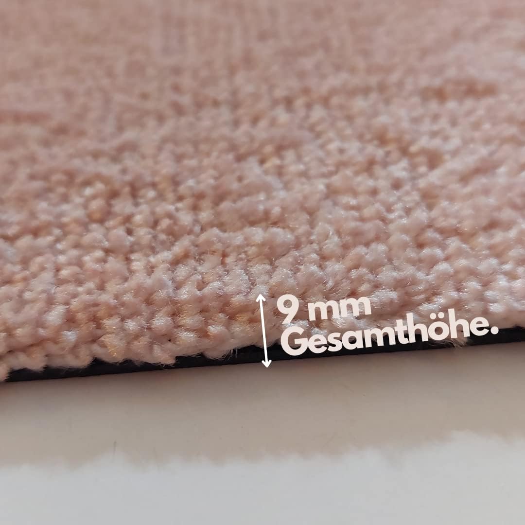 Mad about Mats Fussmatte Perla, Türvorleger, Indoor, Badematte, Pink Rot, Mit Spruch Smile., Trendy,