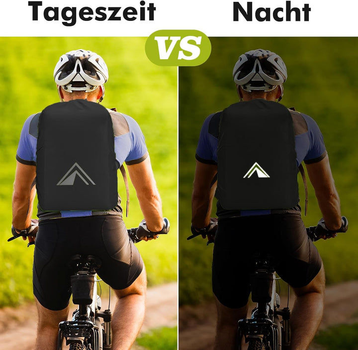 Regenschutz für Rucksäcke, Schultaschen, wasserdichter Rucksack-Regenschutz mit pyramidenförmigem Re